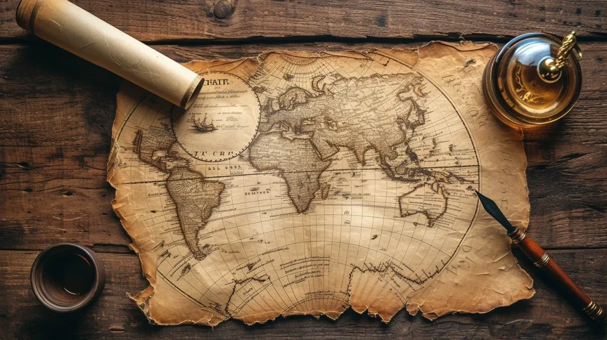 Vintage Map Exploration