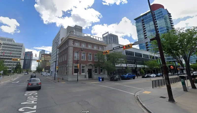 Corner of 12th Avenue and 1st Street SW in Calgary