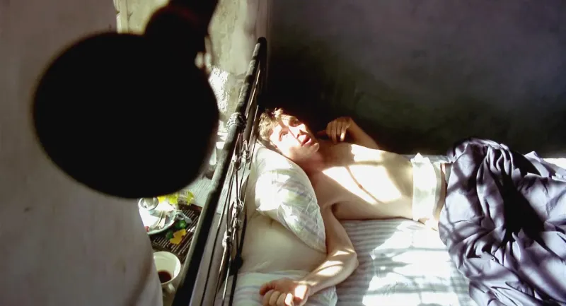 Jim in the bed