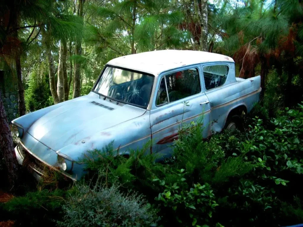 Car crash landing